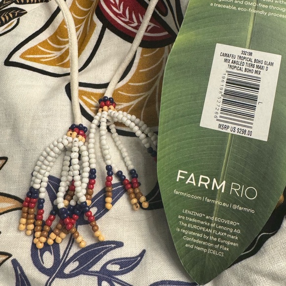 Farm Rio Boho Glam Maxi Dress NWT - Picture 11 of 11